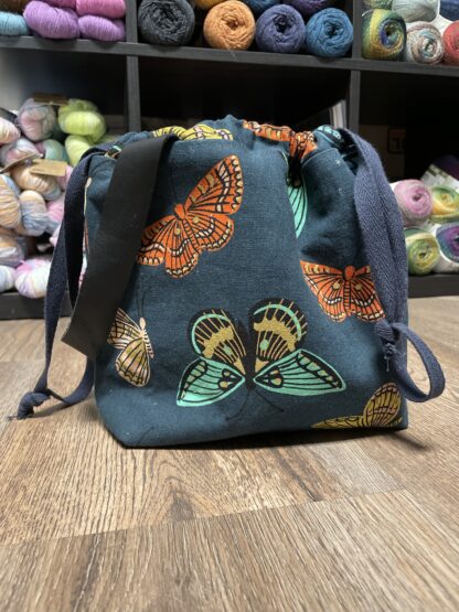Butterfly Drawstring project bag