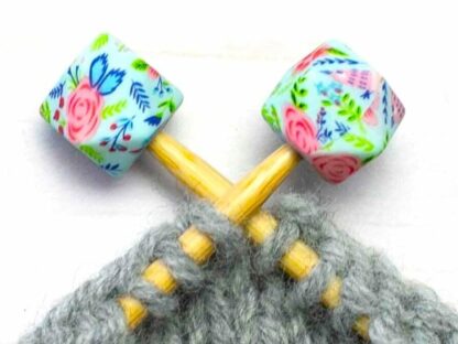 Floral Hexagon Stitch Stoppers at Knot Just Yarn