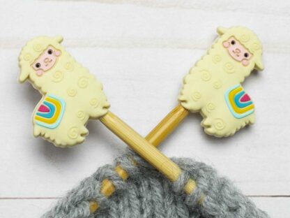 beige llama stitch stoppers
