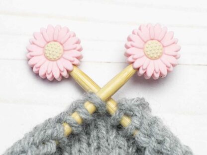 pink daisy stitch stoppers