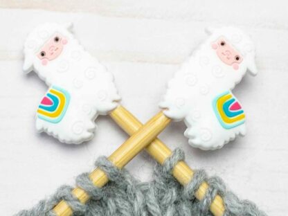 white llama stitch stoppers